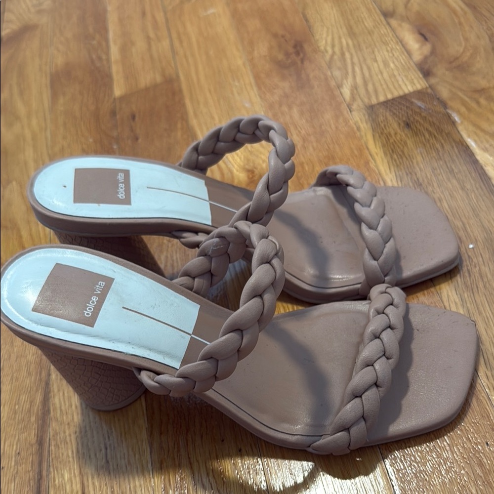 Dolce Vita Women's Braided Nude Heels